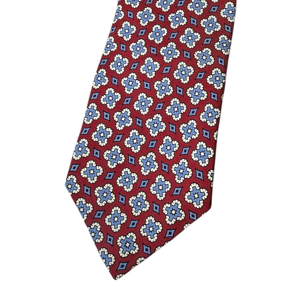 Polo Ralph Lauren Red and Blue Floral Silk Tie